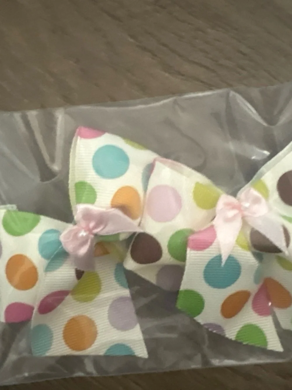 Polka Dot Ribbon Hair Bows for Kids - Multicolor
